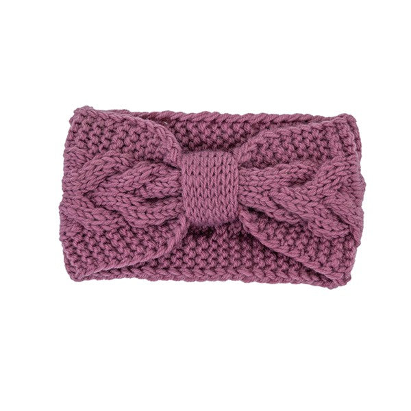 Winter Crochet Bow Twisted Head Band (6 Colors)