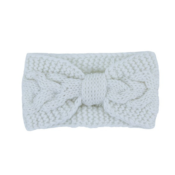 Winter Crochet Bow Twisted Head Band (6 Colors)