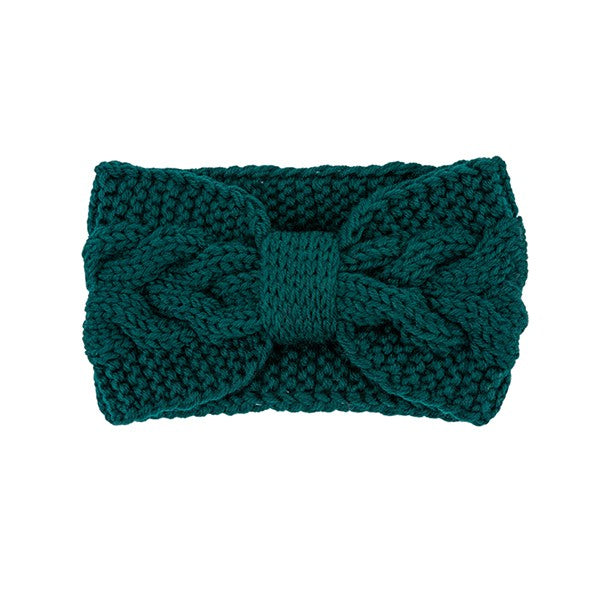 Winter Crochet Bow Twisted Head Band (6 Colors)