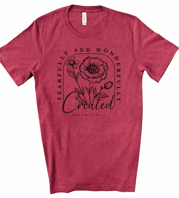 Fearfully and Wonderfully Created Graphic Tee (10 Colors)