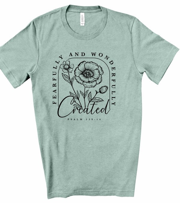 Fearfully and Wonderfully Created Graphic Tee (10 Colors)