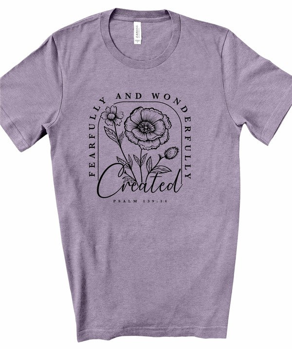 Fearfully and Wonderfully Created Graphic Tee (10 Colors)