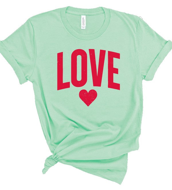 Love Heart Graphic Tee (8 colors)