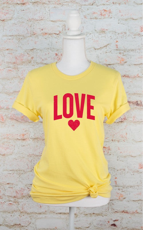 Love Heart Graphic Tee (8 colors)