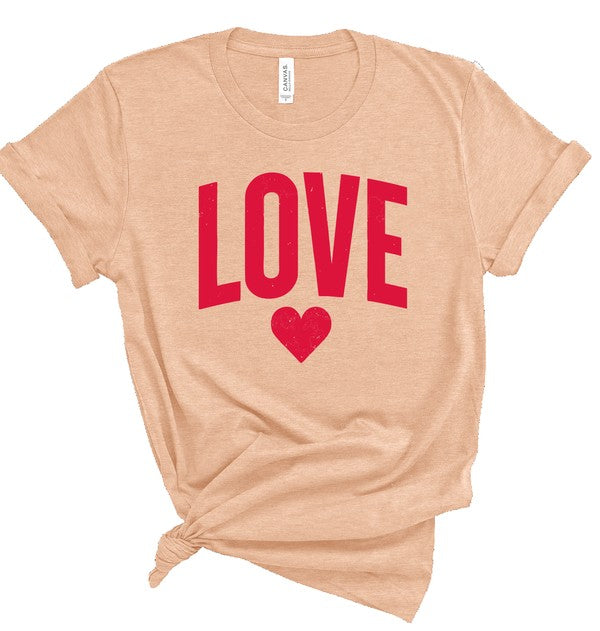 Love Heart Graphic Tee (8 colors)