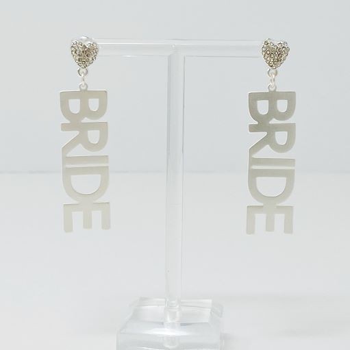 Say I Do Bride Earrings (gold and silver)