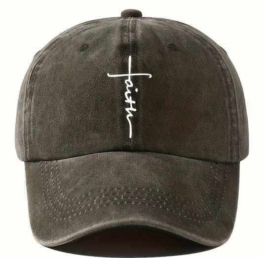 Faith Embroidered Baseball Cap