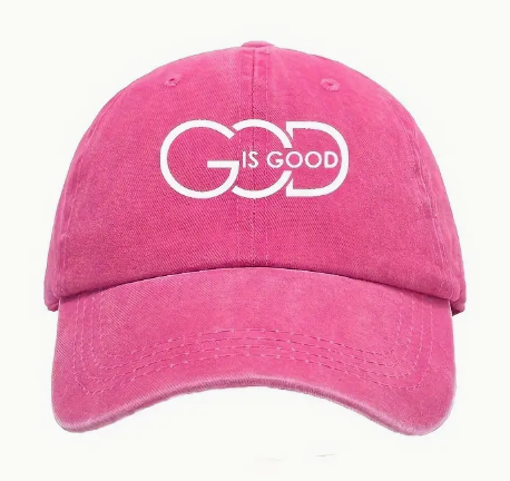 God is Good" Vintage Washed Denim Baseball Cap