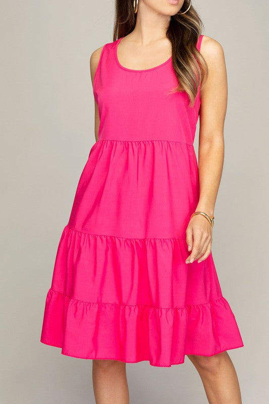 Sleeveless Tiered Dress (2 Colors)